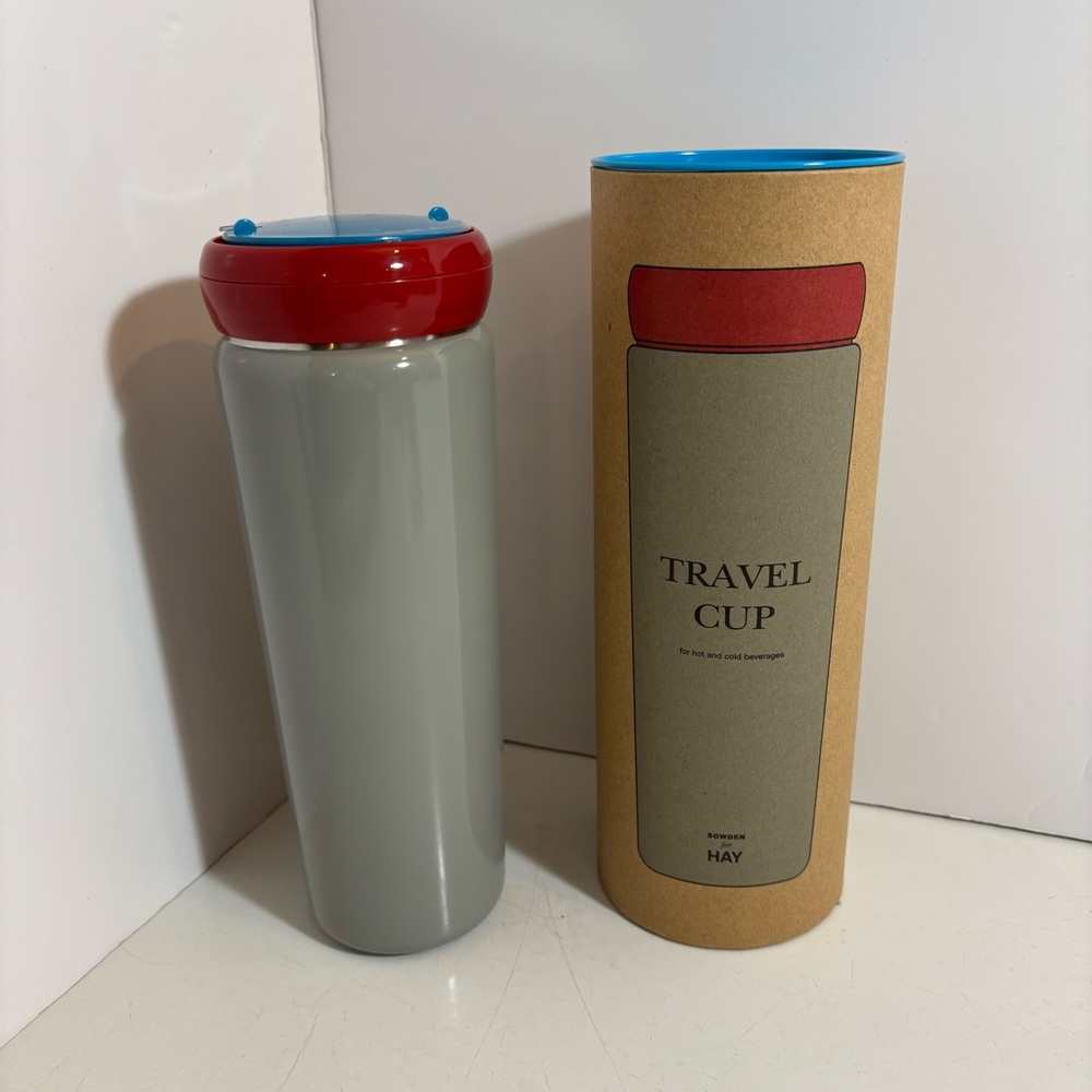 BNWOT‎ Hay x Sowden insulated travel coffee tea to go cup mug in grey